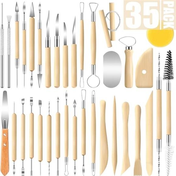 35 Pack Clay Tools Kit, Pottery Tools & Sculpting Tools - Picture 7 of 7